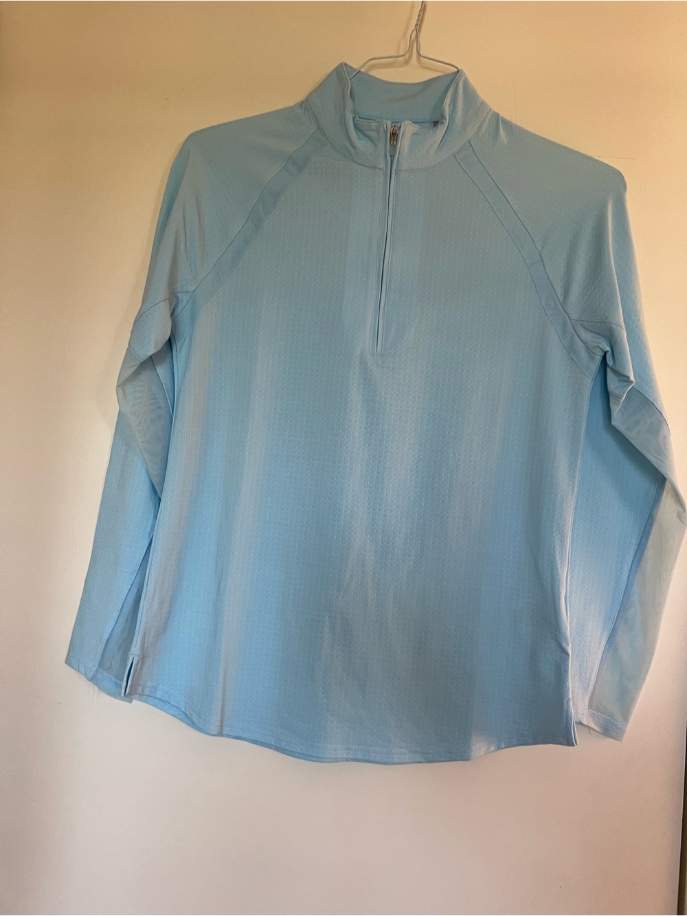 NWT SanSoleil Blue 1/4 Zip Pullover, Size S